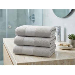 CARRARA törölköző 60x100 cm világosszürke, 100% pamut