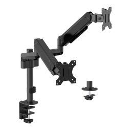 Asztali monitor tartó 2 karos gázrugós ergonómikus 32" fekete Gembird (MA-DA2P-01)