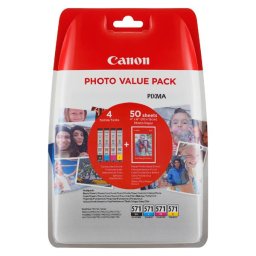 Canon CLI-571-XL (0332C005) - eredeti patron, black + color (fekete + színes)