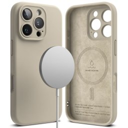 RINGKE SILICONE MAGSAFE Védőburkolat Apple iPhone 16 Pro Max STONE