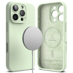 RINGKE SILICONE MAGSAFE Védőburkolat Apple iPhone 16 Pro Max SOFT MINT