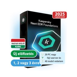 Kaspersky Next EDR Foundations 20 eszközre, 40 mobilra, 2 éves előfizetés