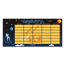 Órarend egylapos fiús, Ars Una GRAVITY 25db/csomag