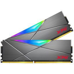 ADATA XPG DIMM DDR4 16GB (2 darabos készlet) 3200MHz CL16, Spectrix D50 RGB, szürke