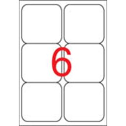 APLI Etikett, univerzális, 99,1x93,1 mm, kerekített sarkú, APLI, 600 etikett/csomag