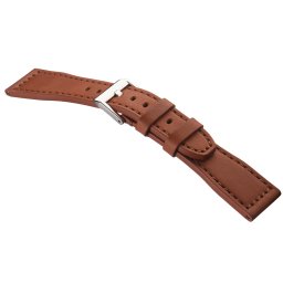 STAILER Premium Aviator bőr óraszíj, barna 20/18 L