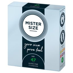 Mister Size vékony óvszer - 47 mm (3 db)