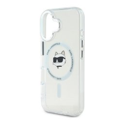 KARL LAGERFELD IML CHOUPETTE HEAD METAL FRAME MAGSAFE szilikon telefonvédő (ütésállóság, kameravédő, MagSafe) ÁTLÁTSZÓ Apple iPhone 16