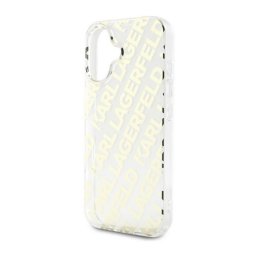 KARL LAGERFELD IML ELECTROPLATED REPEATED LOGO szilikon telefonvédő (ütésállóság) ARANY Apple iPhone 16
