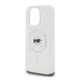 KARL LAGERFELD IML KARL HEAD METAL FRAME MAGSAFE szilikon telefonvédő (ütésállóság, kameravédő, MagSafe) ÁTLÁTSZÓ Apple iPhone 16 Pro Max