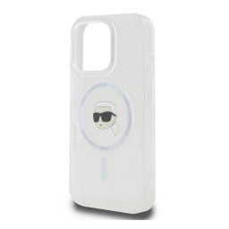 KARL LAGERFELD IML KARL HEAD METAL FRAME MAGSAFE szilikon telefonvédő (ütésállóság, kameravédő, MagSafe) ÁTLÁTSZÓ Apple iPhone 16 Pro