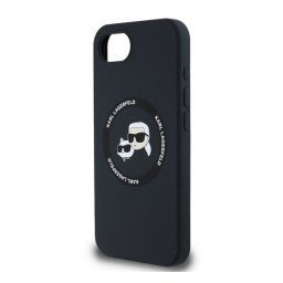 KARL LAGERFELD LIQUID SILICONE K&CH HEADS MAGSAFE szilikon telefonvédő (ütésállóság, MagSafe) FEKETE Apple iPhone 16e