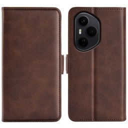 SIDE Pénztárca tok Honor 400 Pro 5G készülékhez, sötétbarna