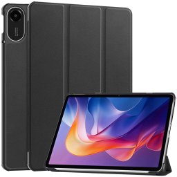 LEATHER Felhajtható tok Xiaomi Redmi Pad 2 fekete színhez
