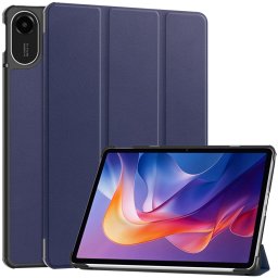 LEATHER Felhajtható tok Xiaomi Redmi Pad 2 készülékhez, sötétkék