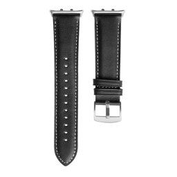 LEATHER Bőr szíj Honor Watch 5 órához, fekete