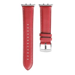 LEATHER Bőr szíj Honor Watch 5 piros színhez