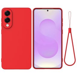 RUBBER Védőtok Samsung Galaxy S25 Edge piros színhez