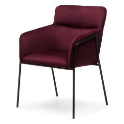 Bordó design szék HELSINKI VELVET Magic Velvet 2229