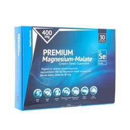 Napfényvitamin Prémium Magnézium-malát 400 mg szerves kötésű szelénnel 80 mcg - 30 db