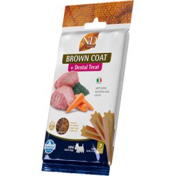 N&D Brown Coat + Dental Treat, Mini (7 db rágórúd) 60gr