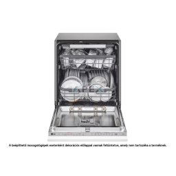 LG DB365TXS QuadWash(TM) Beépíthető gőzös mosogatógép TrueSteam(TM) technológiával, Automatikus ajtónyitás, 14 teríték, ThinQ(TM) WiFi funkció (DB365TXS)