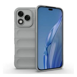 Szilikon telefonvédő (ütésállóság, kameravédő, 3D) VILÁGOSSZÜRKE Honor 400 Lite
