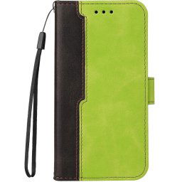Huawei Honor Magic 7 Lite / X9c / X60 Pro, Oldalra nyíló tok, stand, kártyatartóval, kézpánttal, Wooze Colour Wallet, zöld