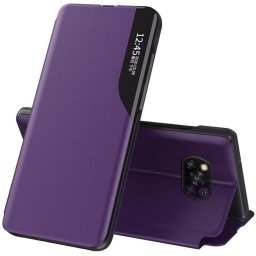 Samsung Galaxy S25 Edge SM-S937, Oldalra nyíló tok, stand, hívás mutatóval, Wooze FashionBook, lila