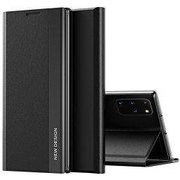 Samsung Galaxy S25 Edge SM-S937, Oldalra nyíló tok, stand, Wooze Silver Line, fekete