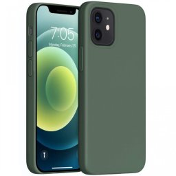 Xiaomi Redmi Turbo 3 / Poco F6, Szilikon tok, Wooze Liquid Silica Gel, sötétzöld