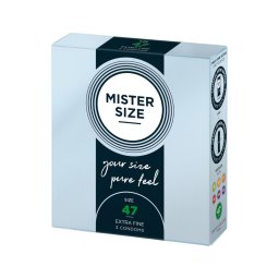 Mister Size vékony óvszer - 47mm (3db)