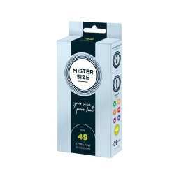 Mister Size vékony óvszer - 49 mm (10 db)