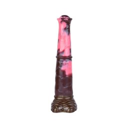 Bad Horse - szilikon ló pénisz dildó - 24cm (barna-pink)