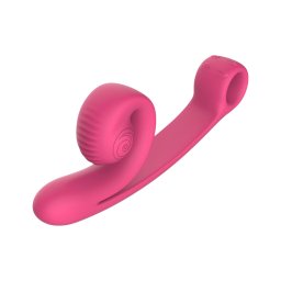 Snail Vibe Curve - 2in1 csikló vibrátor, csiklóizgató (pink)