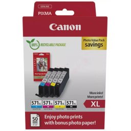 Canon CLI-571-XL (0332C006) - eredeti patron, black + color (fekete + színes)