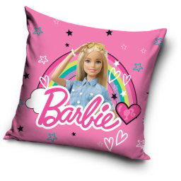 Barbie Rainbow párnahuzat 40x40 cm Velúr