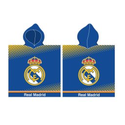 Real Madrid Blue strand törölköző poncsó 55x110 cm