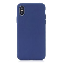 RUBBER Apple iPhone X / XS gumiborítás sötétkék