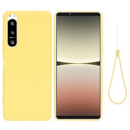 RUBBER Védőburkolat Sony Xperia 5 IV sárga