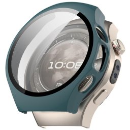 PC FULL COVER Műanyag tok üveggel Huawei Watch 5 46mm zöld színben