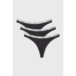 3PACK Calvin Klein tanga feketés-szürke XXXL