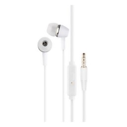 Designed for SAMSUNG fülhallgató SZTEREO (3.5mm jack, mikrofon, felvevő gomb) FEHÉR