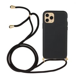 ROPE Huzat kábellel Apple iPhone 15 Pro fekete