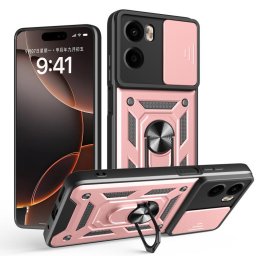 RING KAMERA Borító tartóval Motorola Moto G05 / Moto E15 rózsaszín