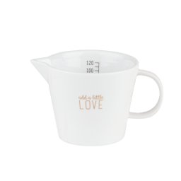 Fehér porcelán tejkiöntő ADD A LITTLE LOVE