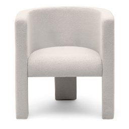 Krém színű design fotel MILU Loop 01