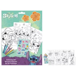 Disney Lilo és Stitch, A csillagkutya színező szett matricával