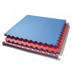 TOORX tatami szőnyeg piros-kék 100x100x4 cm