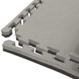 TOORX tatami szőnyeg szürke-fekete 100x100x2 cm